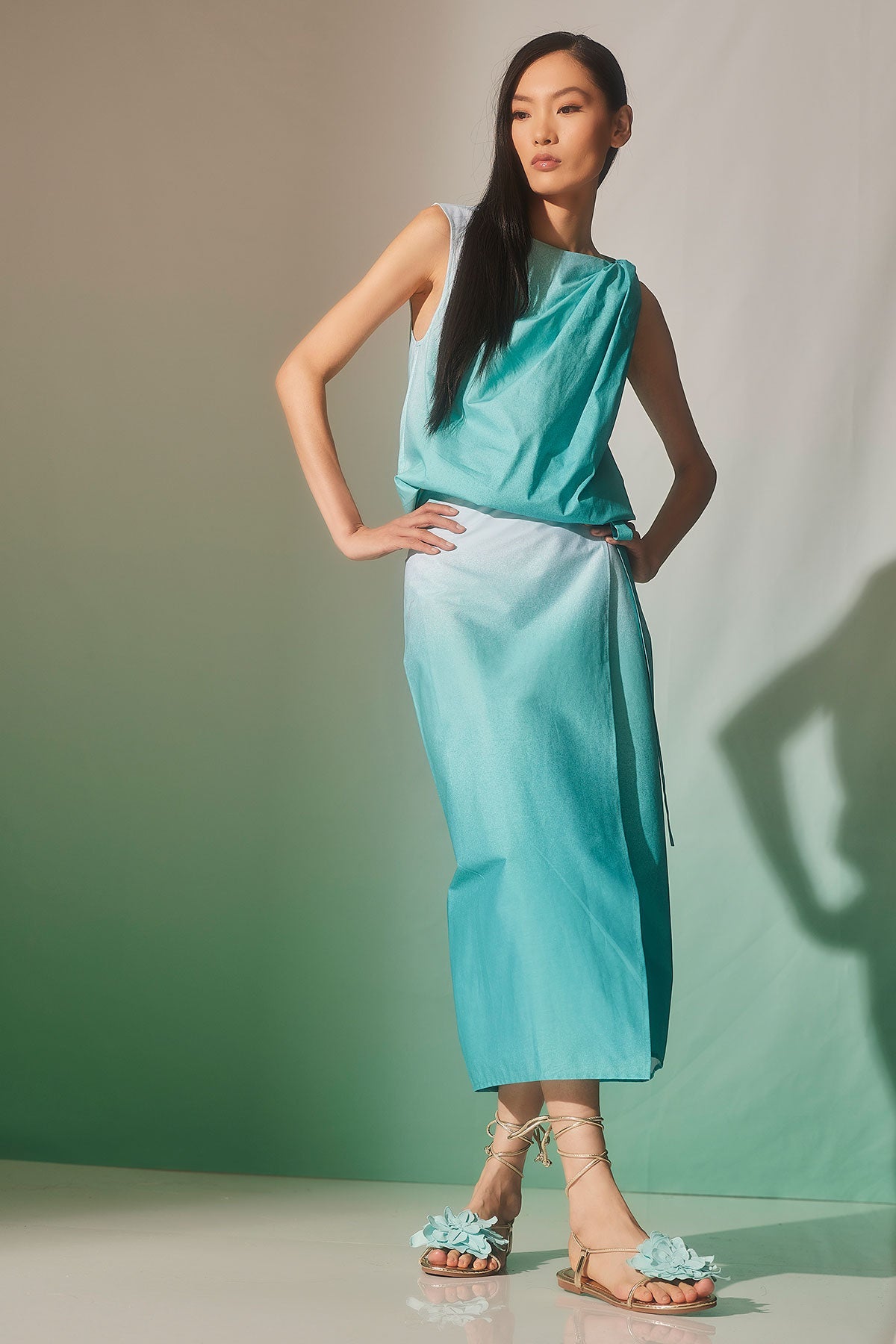 Natori Akari Cotton Origami Top