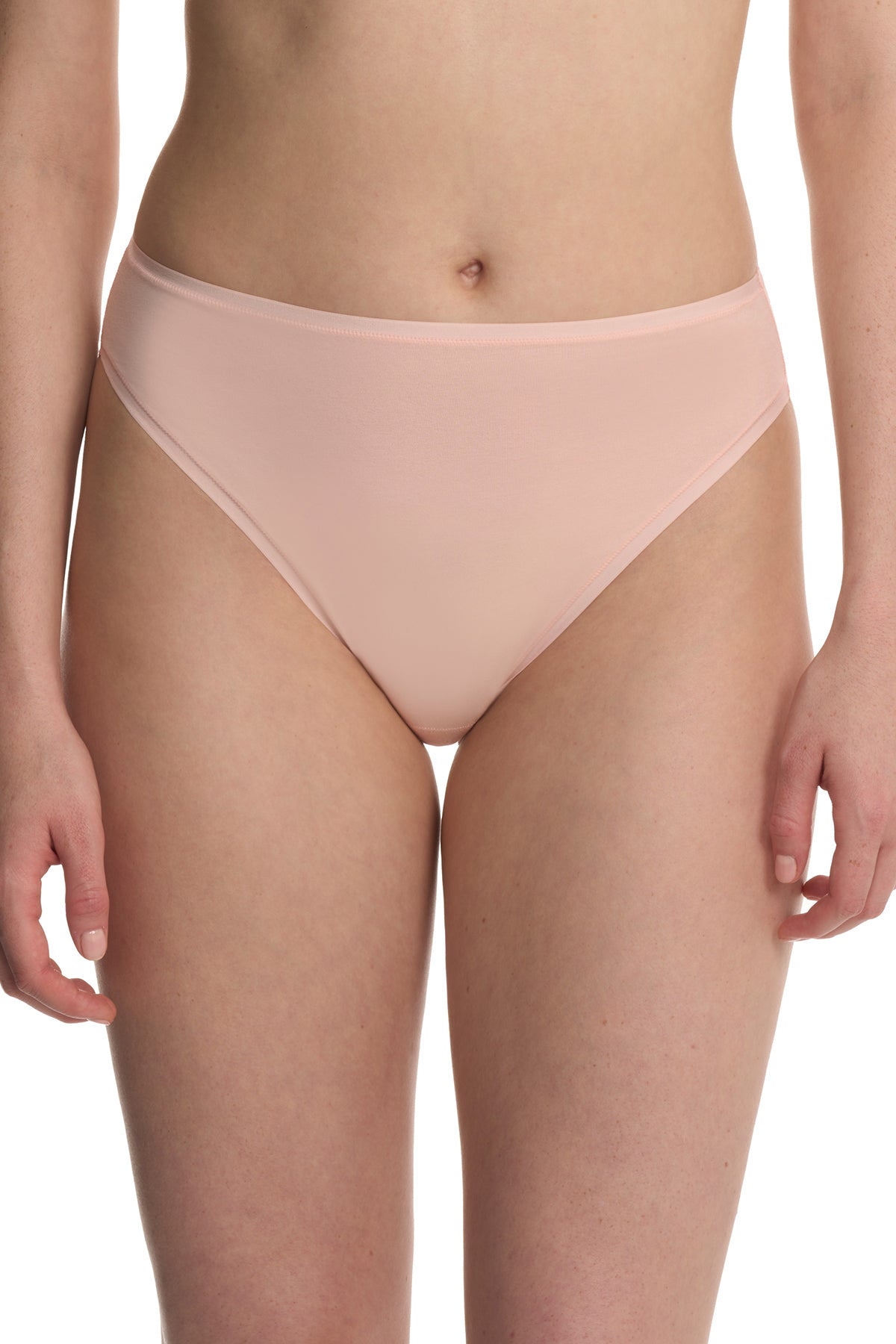 Natori Bliss Bare Cotton High Cut Brief 3-Pack