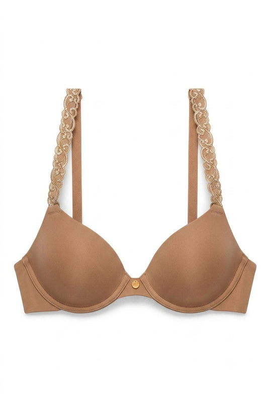 Natori Buy Pure Luxe Custom Coverage Contour Underwire Bra in Buff/Cashmere Online