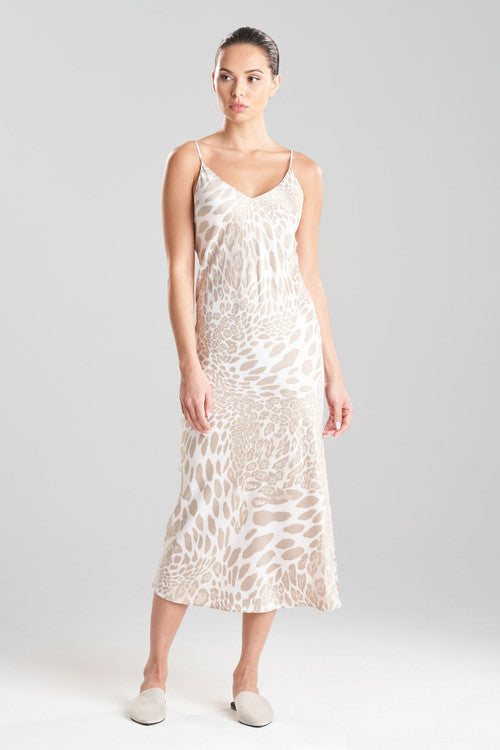 Natori Buy Luxe Leopard Gown in Sand Taupe Online