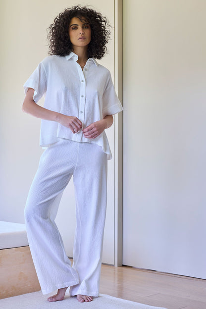 Natori Buy Onsen Cotton Pants in White Online