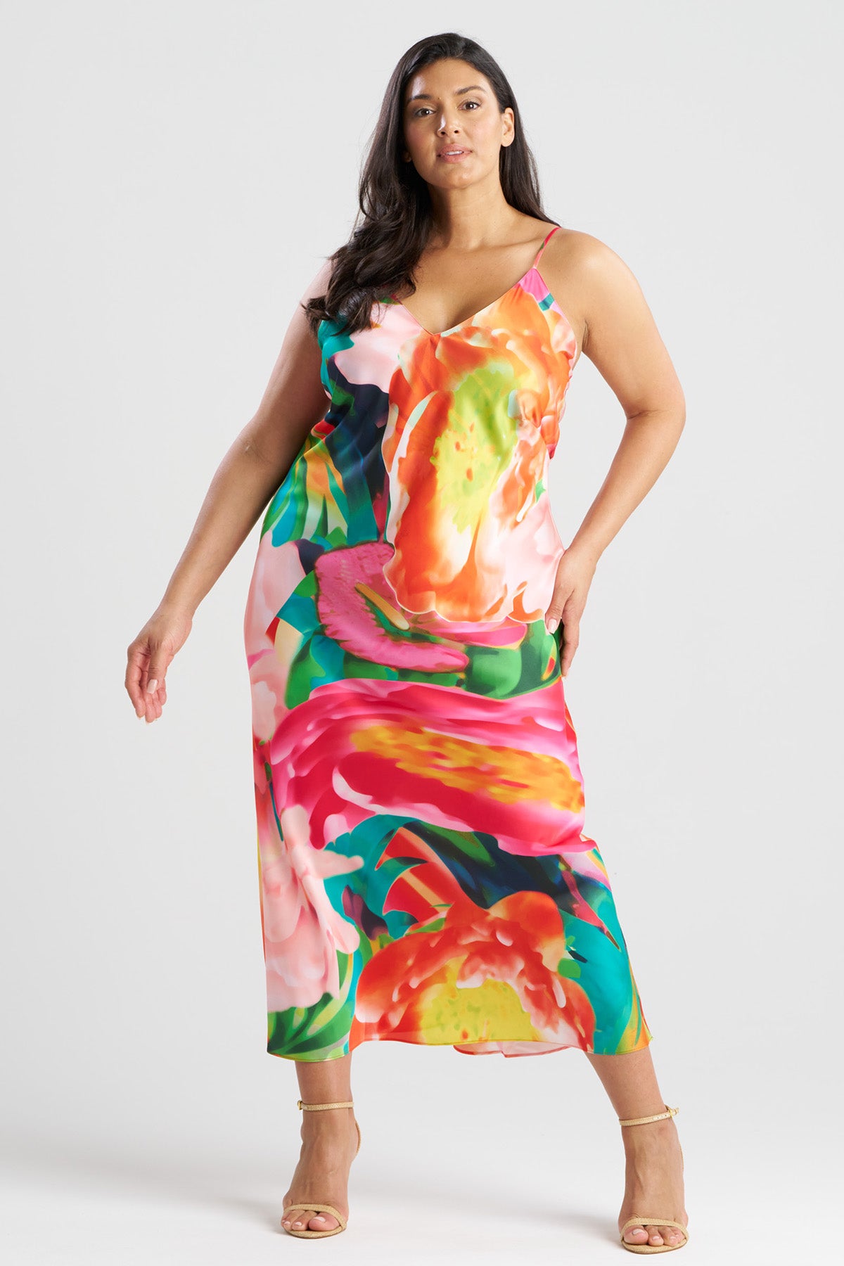 Natori Garbo V-Neck Slip Dress