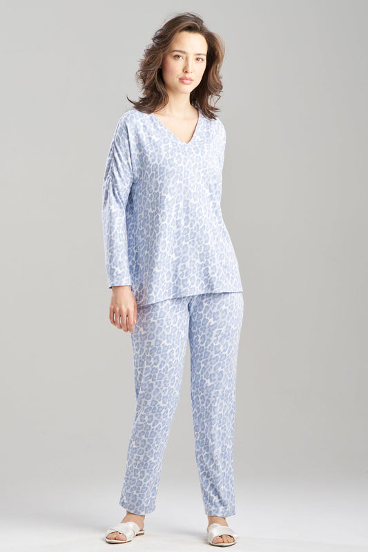 Natori Wild Instinct Printed Brushed Knit PJ Set