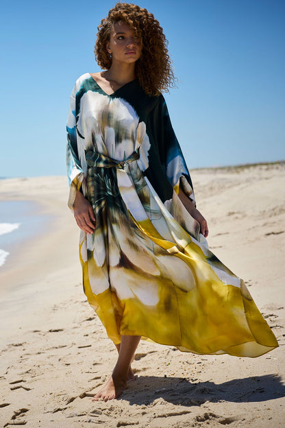 Natori Amber Silk Caftan