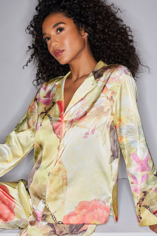 Natori Floral Garden Notch PJ
