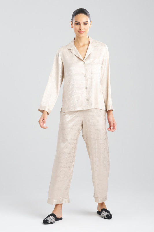 Natori Buy Infinity Jacquard PJ in Sand Taupe Online