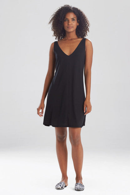 Natori Buy Shangri-La TENCEL™ V-Neck Chemise in Black Online
