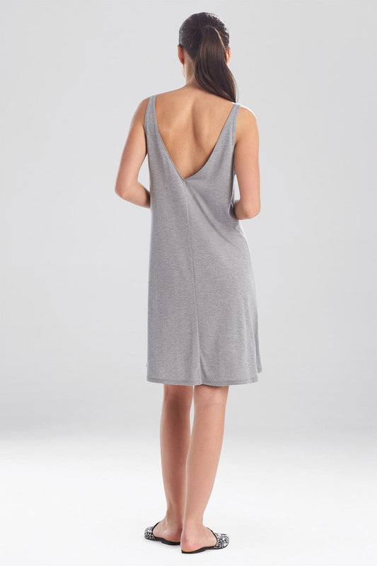 Natori Buy Shangri-La TENCEL™ V-Neck Chemise in Heather Grey Online