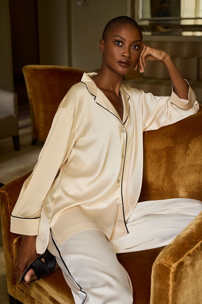 Natori Satin Essentials Wide Leg Pants
