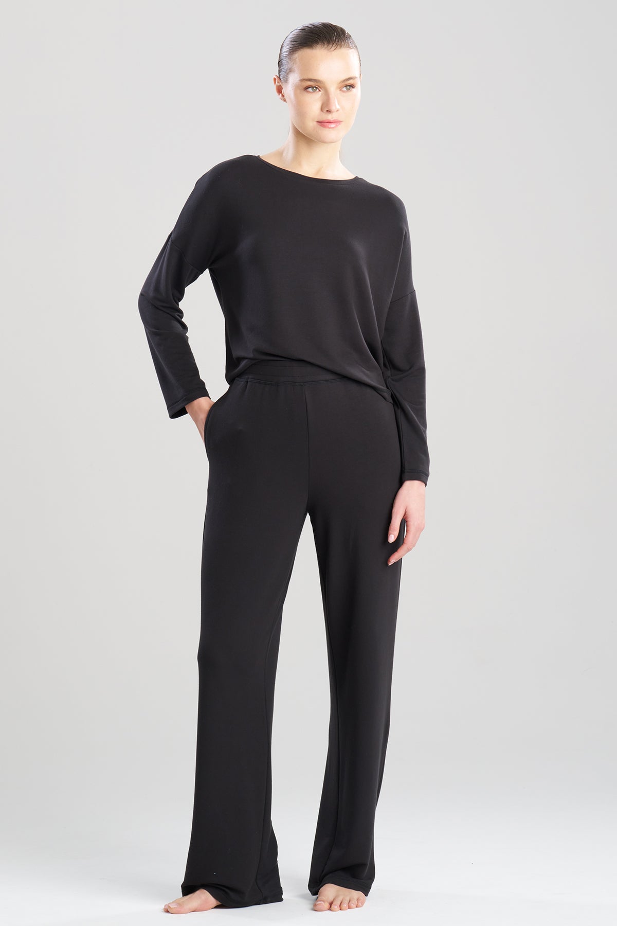 Natori Kaia Terry Everywhere Straight Leg Pants