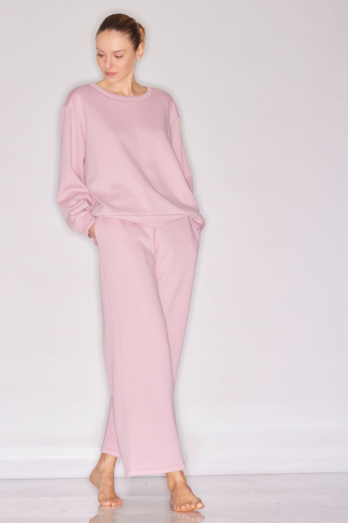 Natori Nova Cozy Brushed Knit Everywhere Straight Leg Pants