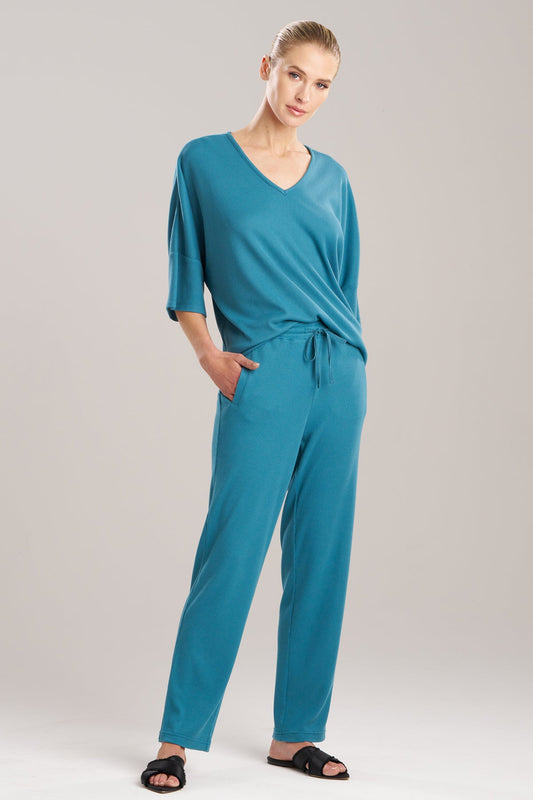 Natori Tranquility Waffle Tapered Pants