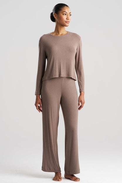 Natori Skye Rib Ease Long Sleeve Top