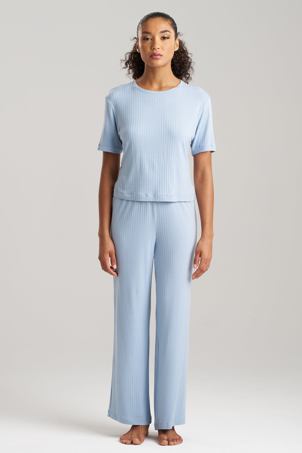 Natori Skye Rib Ease Short Sleeve Top