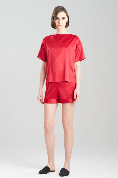 Natori Buy Glamour Top in Brocade Red Online
