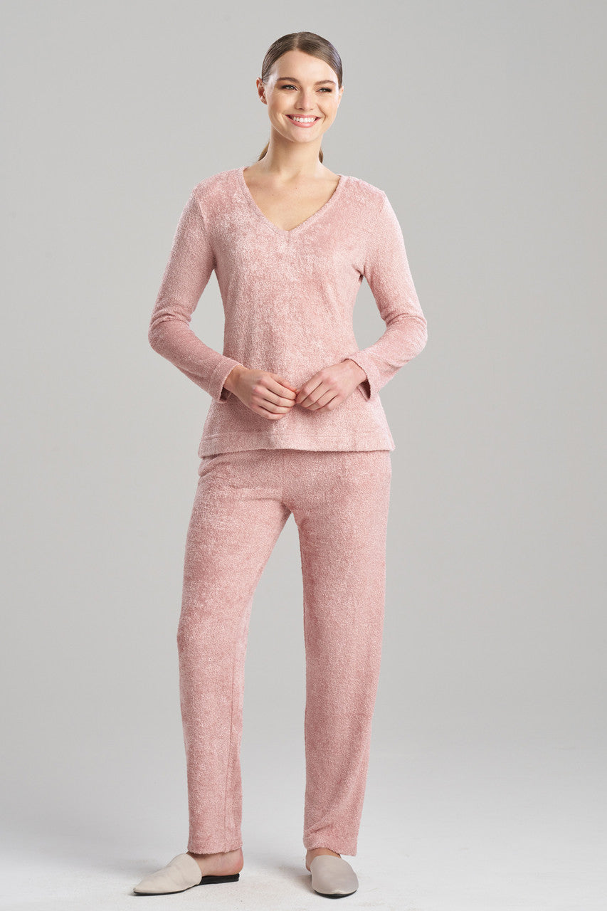 Natori Buy Unwind Long Sleeve Top in Nude Blush Online