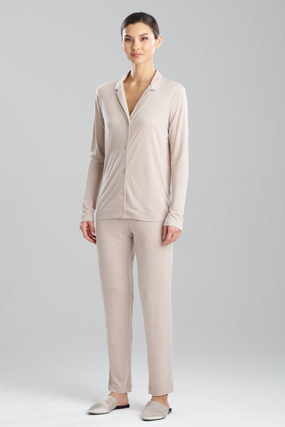 Natori Buy Shangri-La TENCEL™ Long Sleeve Notch PJ in Cashmere Online