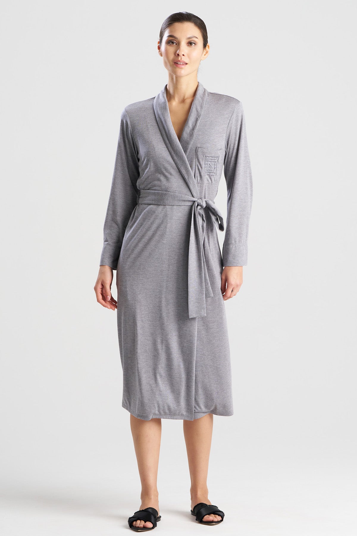 Natori Shangri-La Embroidered TENCEL™ Robe