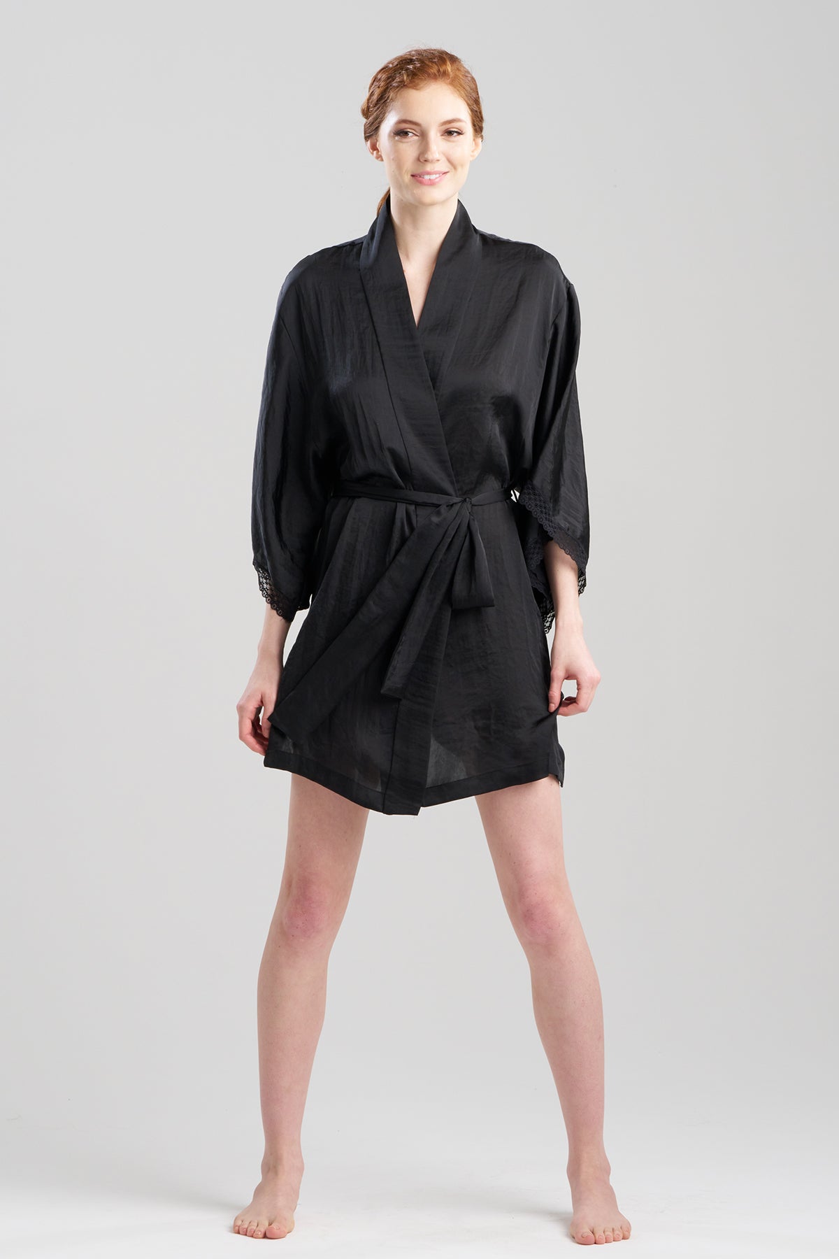 Natori Buy Ashley Icon Lace Wrap in Black Online