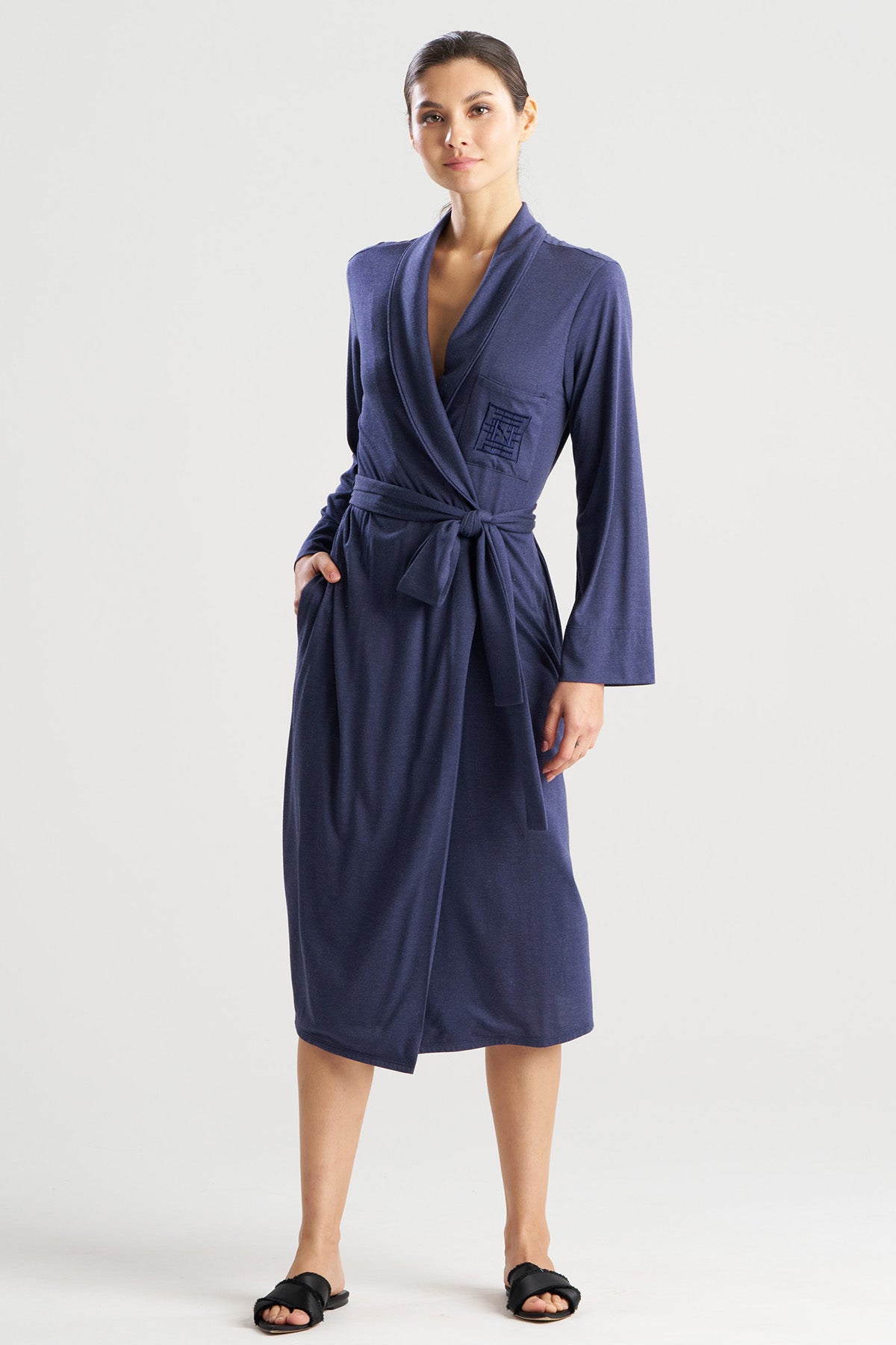 Natori Shangri-La Embroidered TENCEL™ Robe