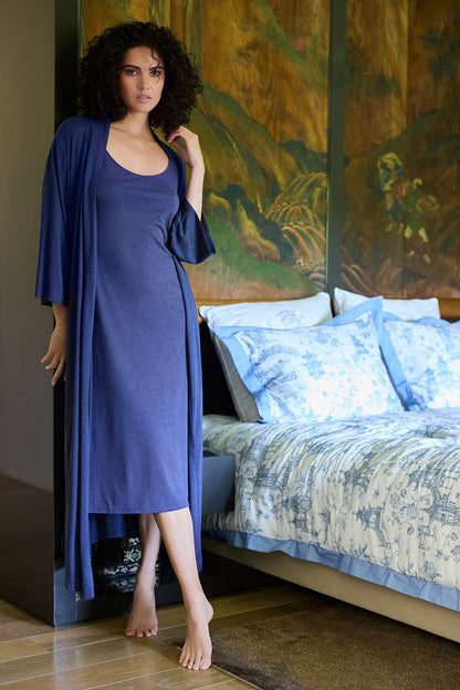Natori Buy Shangri-La TENCEL™ Gown in Ht Night Blue Online