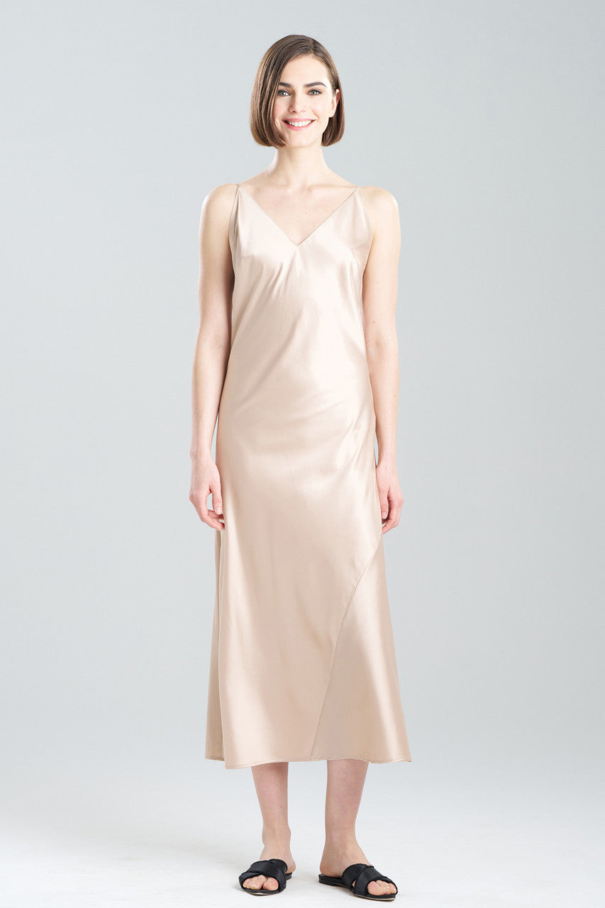 Natori Buy Glamour V-Neck Gown in Café Online