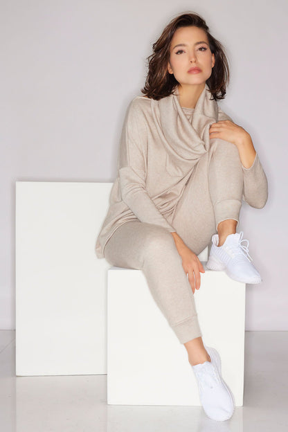 Natori Himalaya Sweater Knit Wedge Top