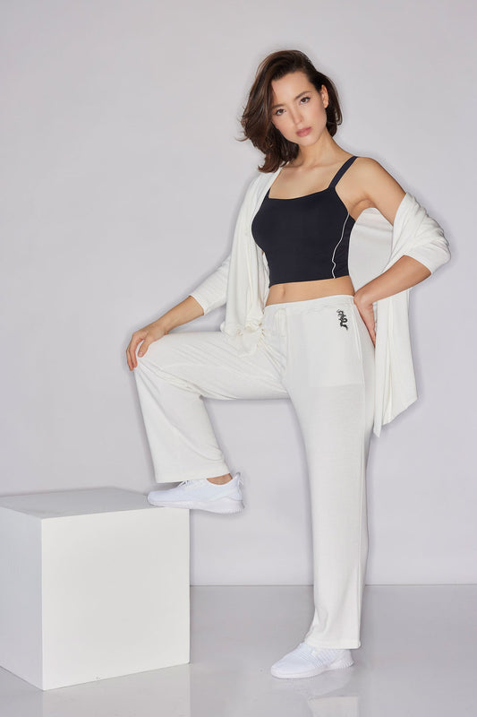 Natori Cocoon Brushed French Terry Straight Leg Pants
