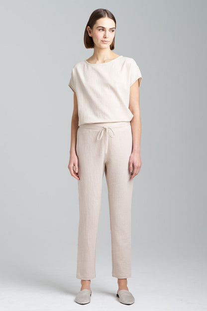 Natori Buy Onsen Cotton Slim Pants in Sand Dune Online