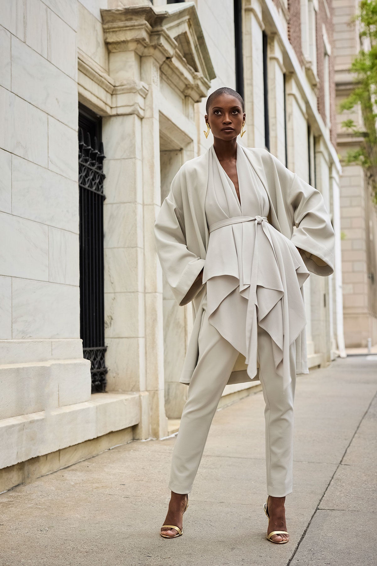 Natori Techno Crepe Kimono Coat