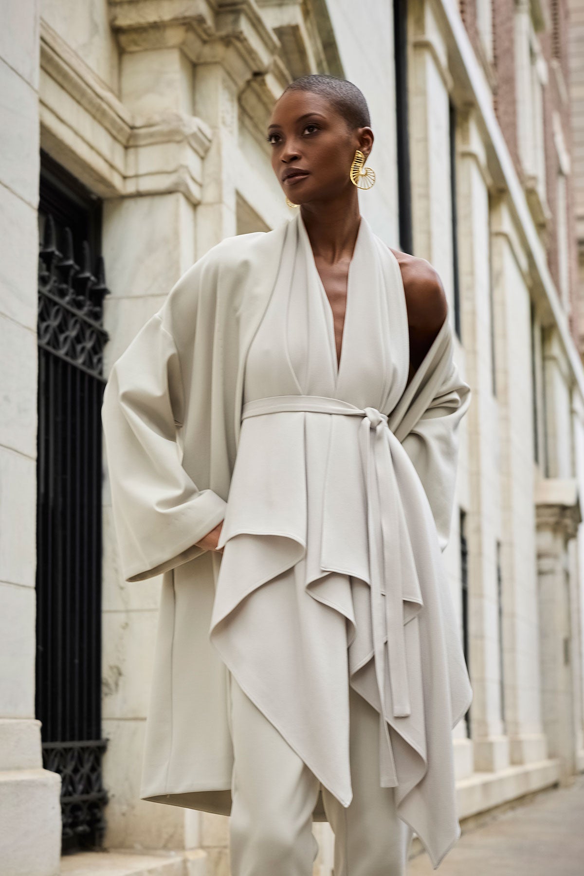 Natori Techno Crepe Kimono Coat