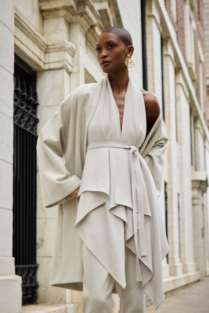 Natori Techno Crepe Kimono Coat