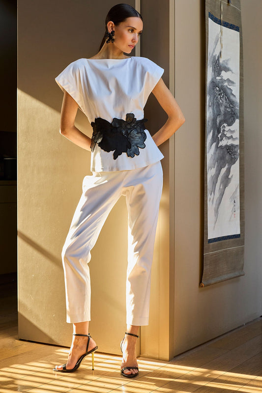 Natori Cotton Chino Top