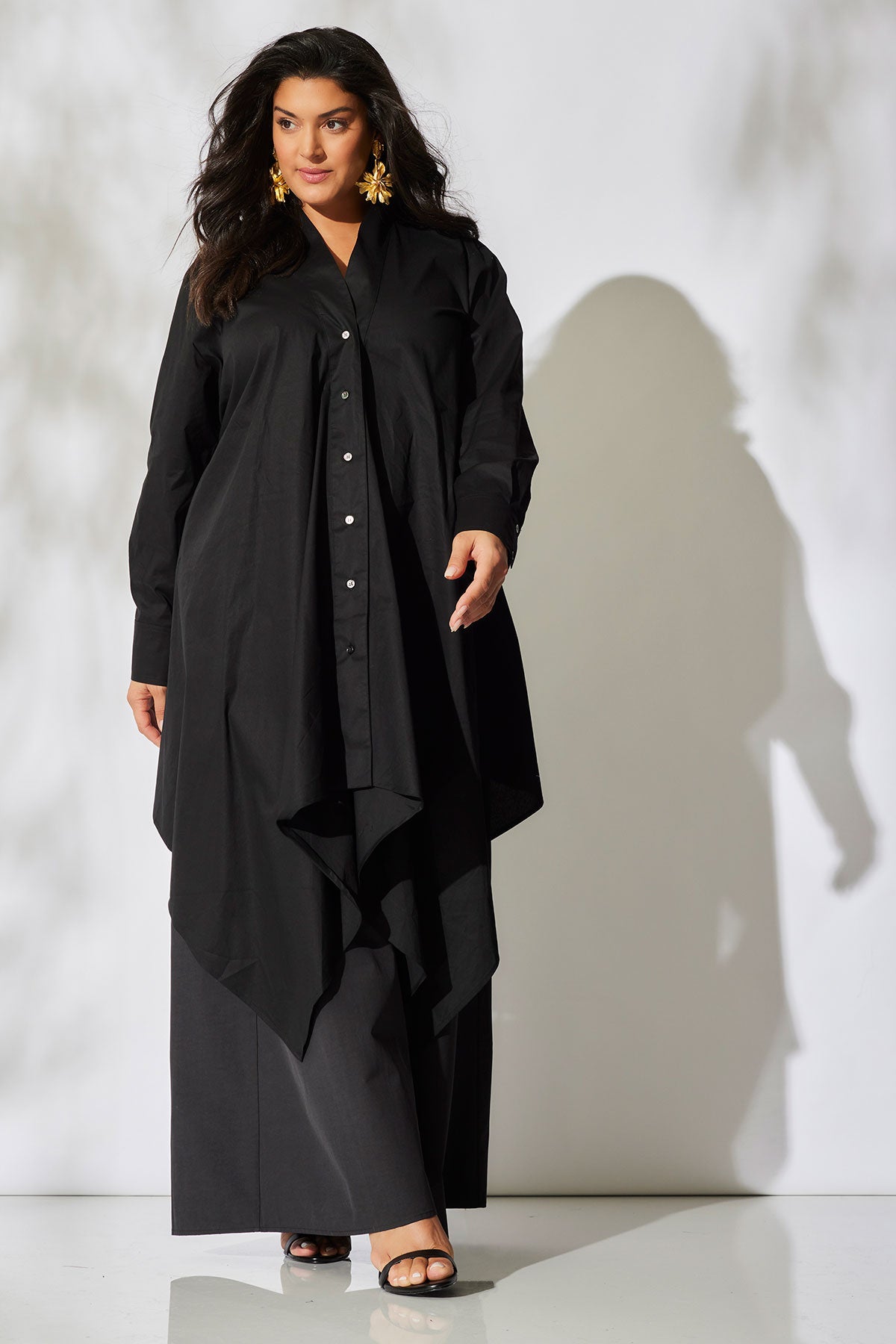 Natori Cotton Poplin Handkerchief Tunic
