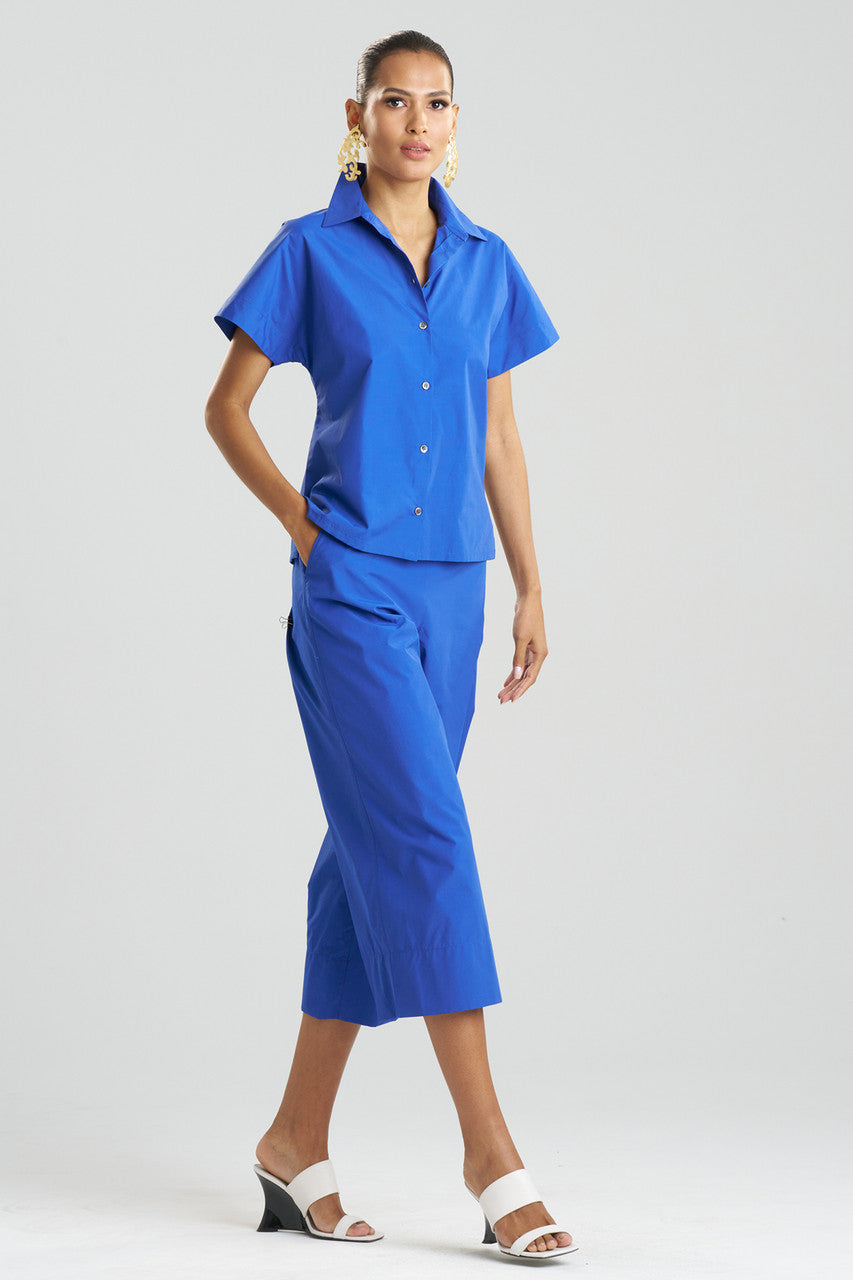 Natori Buy Techno Poplin Shirt in Cobalt Online