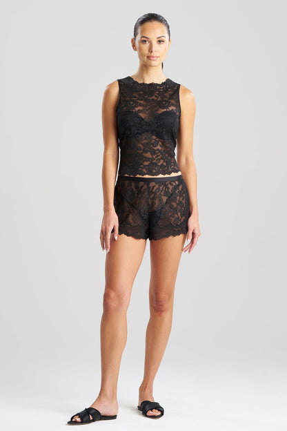 Natori Peony Allover Lace Shell Tank