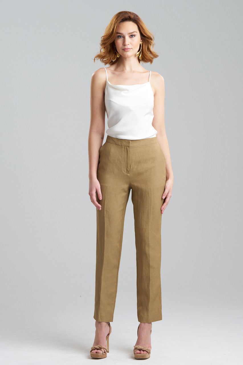 Natori Buy Linen Slim Pants in Chai Online