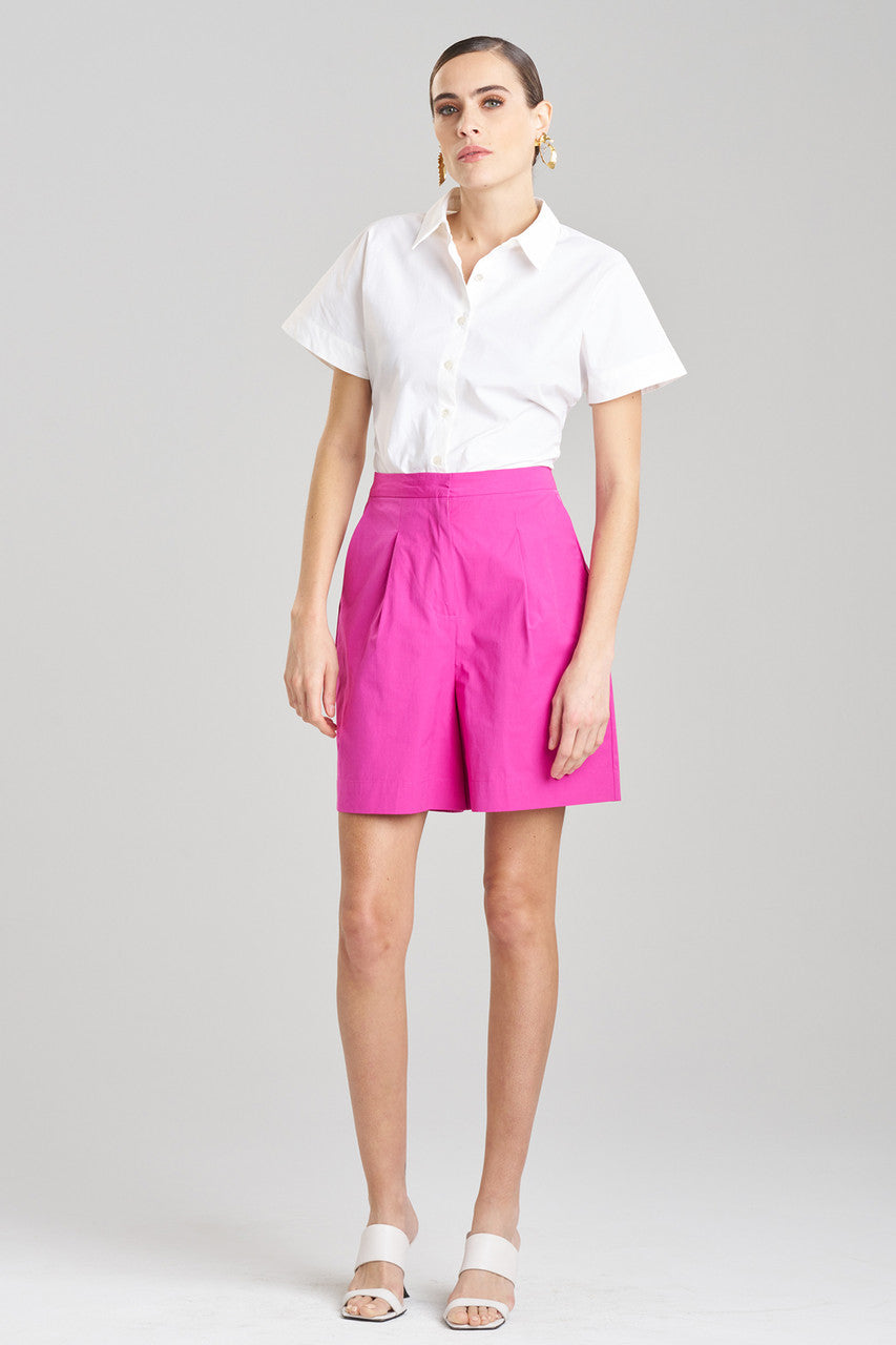 Natori Buy Tech Cotton Taffeta Shorts in Bright Berry Online