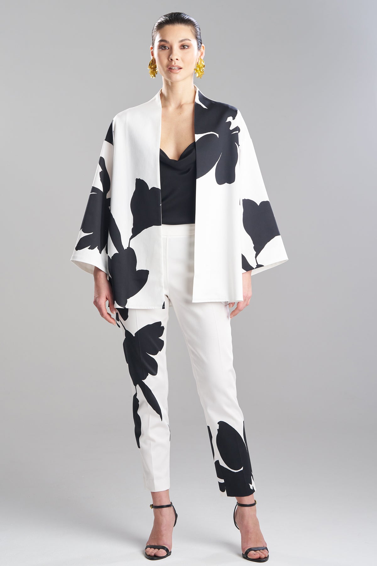 Natori Peony Cotton Chino Coat