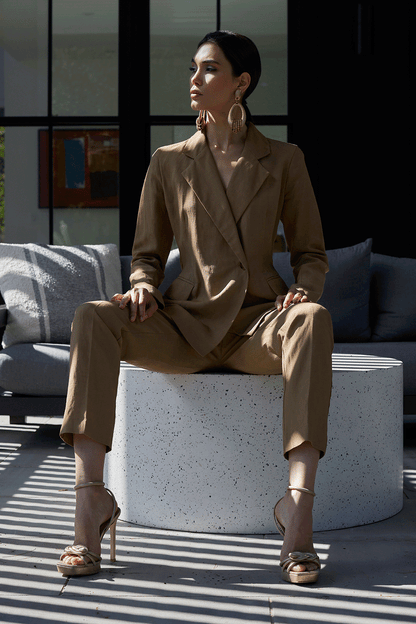 Natori Buy Linen Jacket in Chai Online