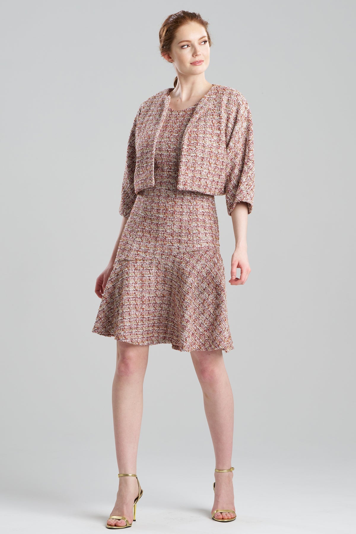 Natori Tweed Cropped Jacket
