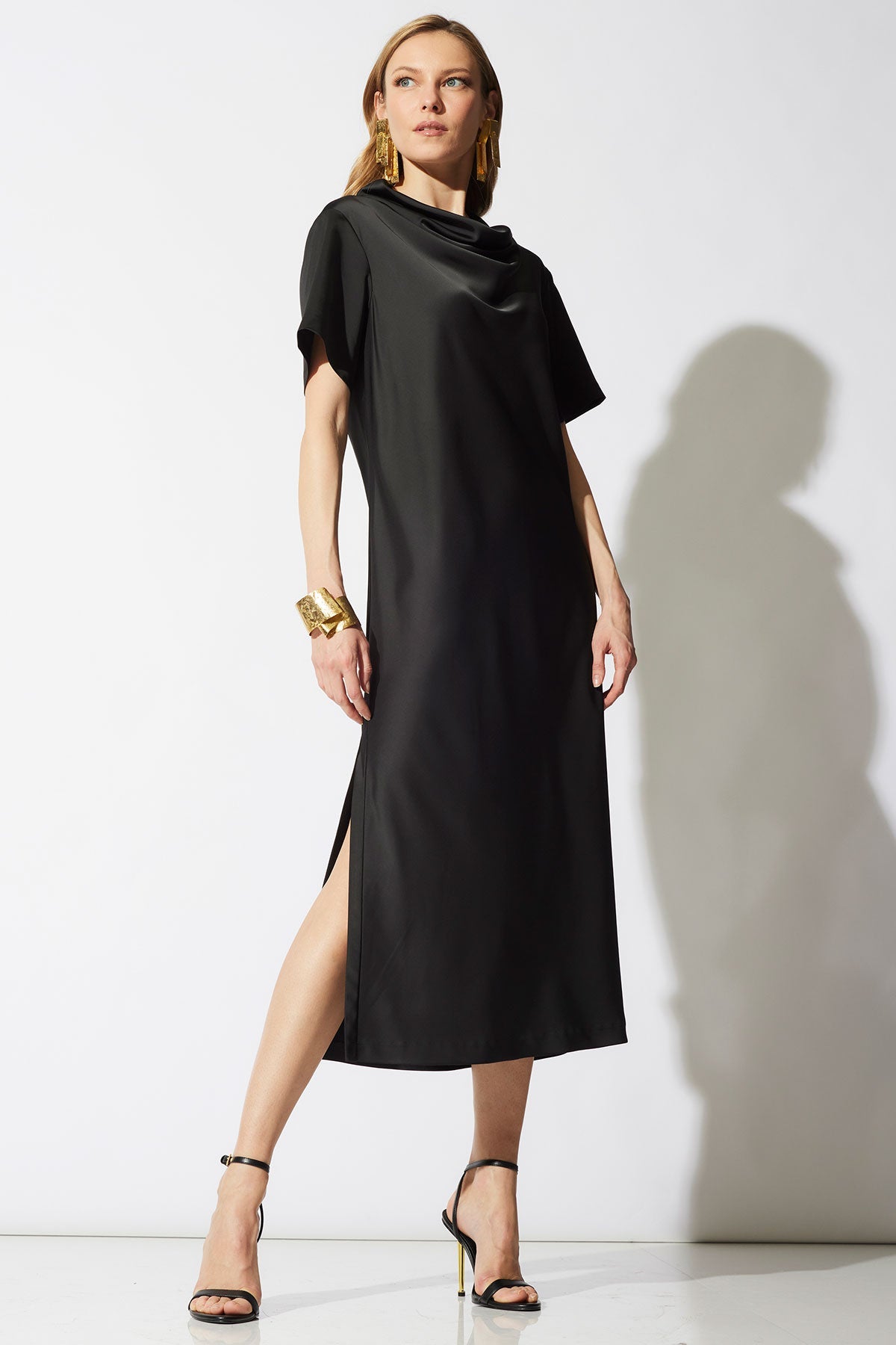 Natori Luxe Charmeuse Column Dress