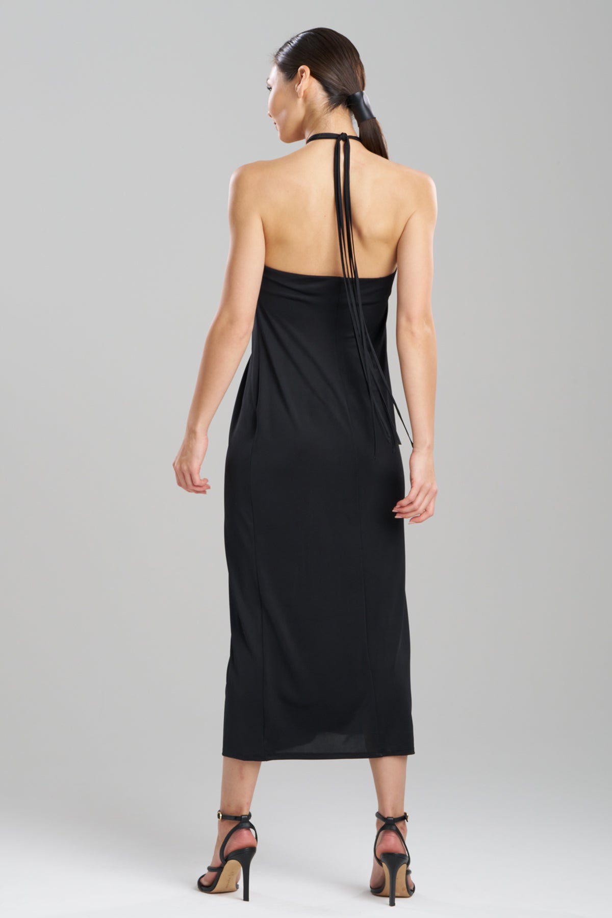 Natori Solid Jersey Halter Dress