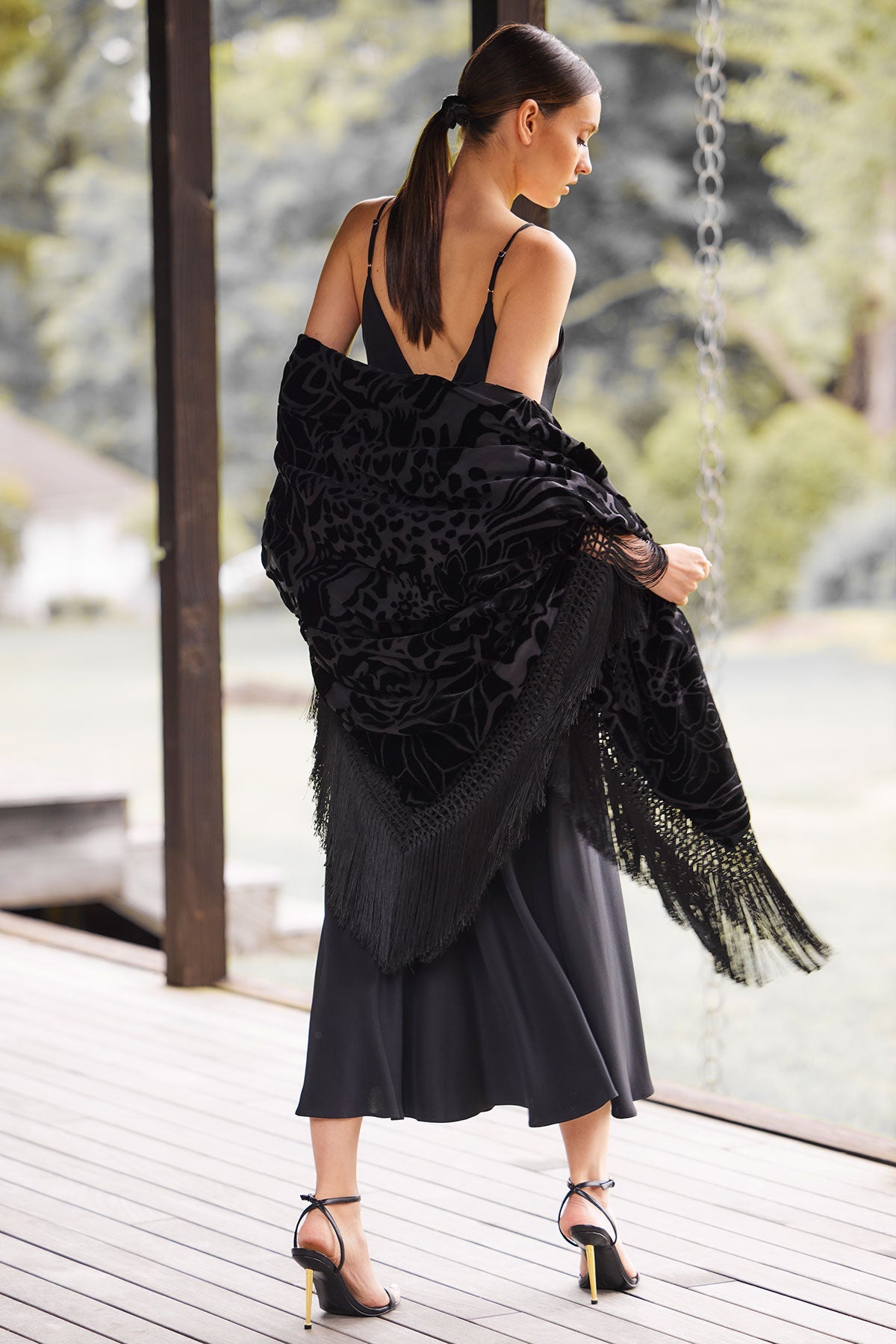 Natori Buy Couture Silk Crepe Gown in Black Online