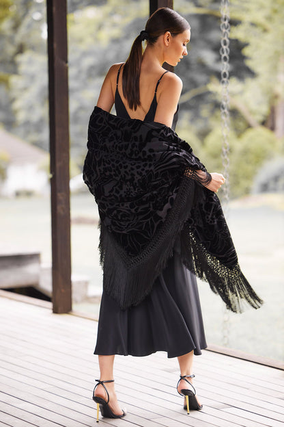 Natori Buy Couture Silk Crepe Gown in Black Online