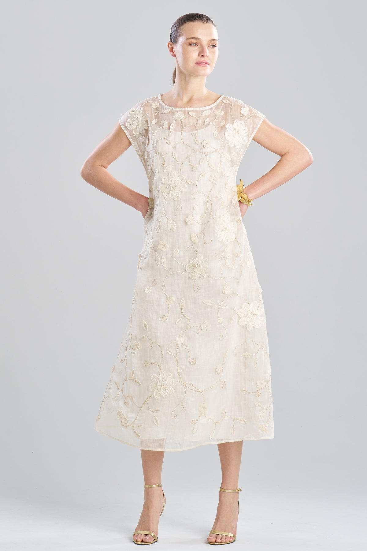 Natori Couture Piña Embellished Dress