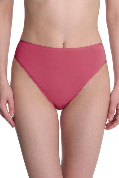 Natori Bliss Bare Cotton High Cut Brief