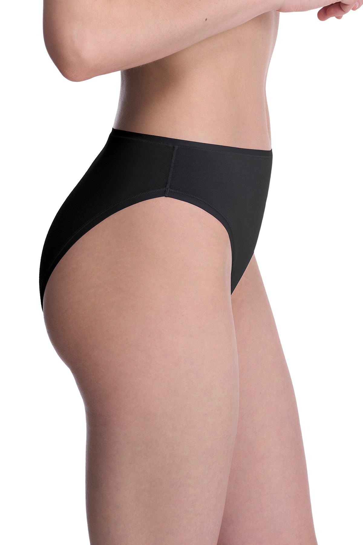Natori Bliss Bare Cotton High Cut Brief