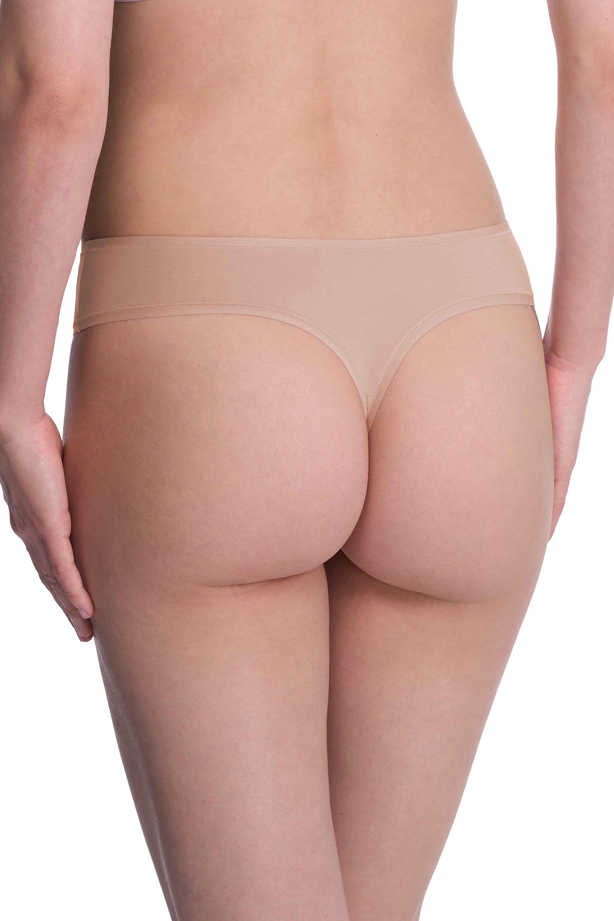 Natori Bliss Bare Cotton Thong 3-Pack