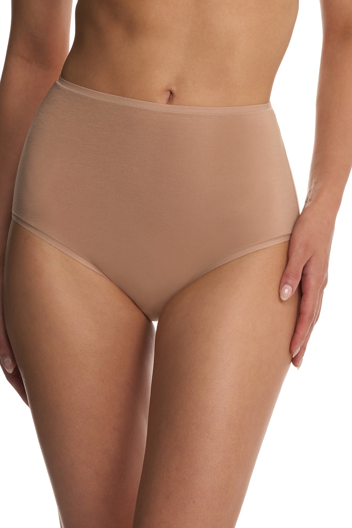 Natori Bliss Bare Cotton High Waist Brief
